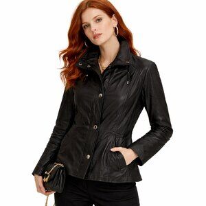 DANIER | Vintage 90s Black Leather Thinsulate Lined Jacket – Women’s XL